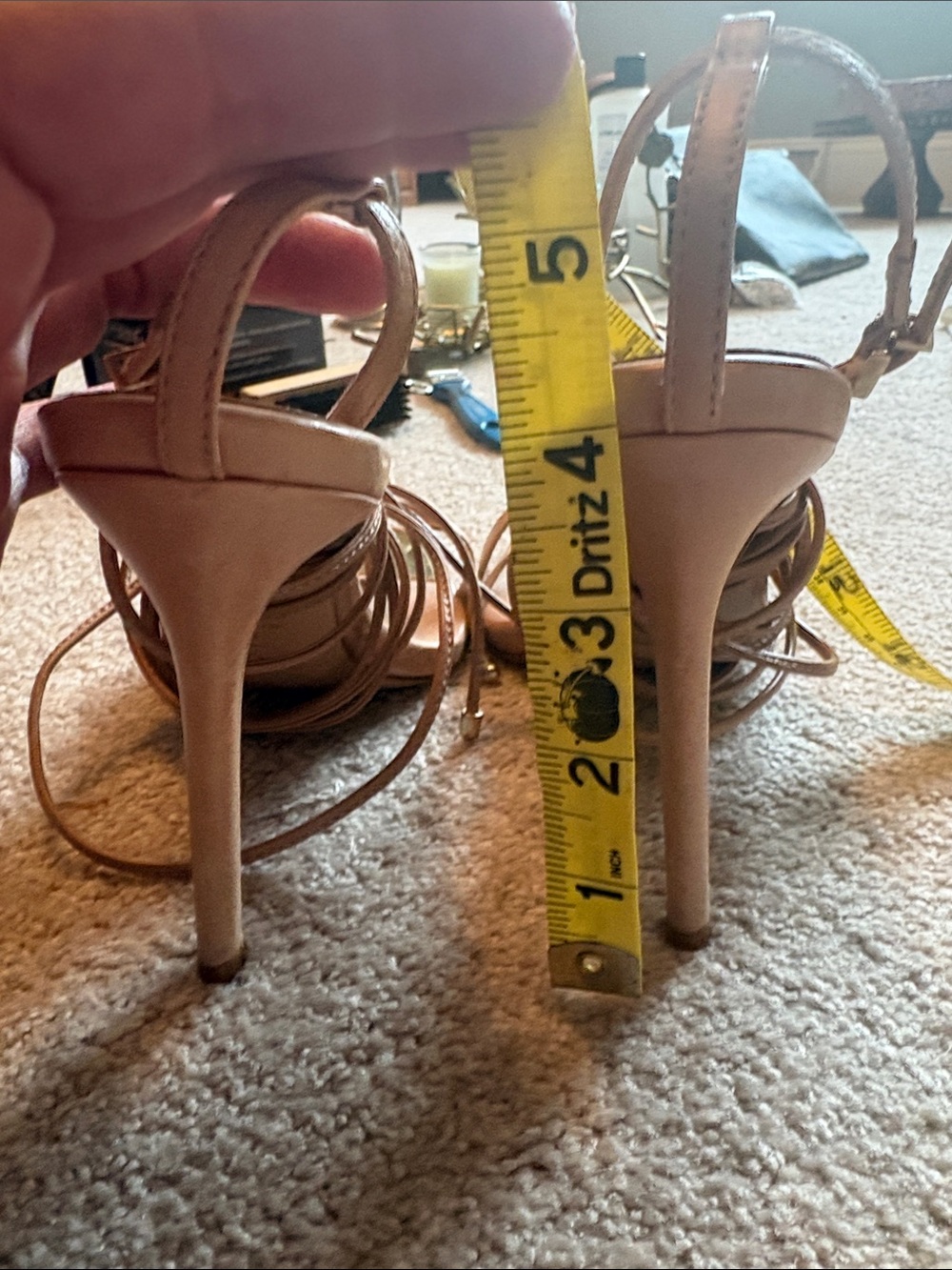 Schutz Strappy scandals Beige Size 8- - Picture 10 of 10